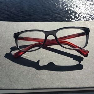 Nike Just Do It Bold Black and Translucent Red Eyewear No. 5538